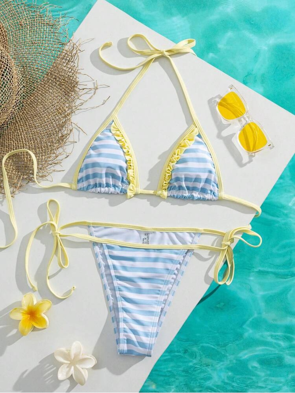 Striped String Bikini M